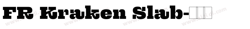 FR Kraken Slab字体转换